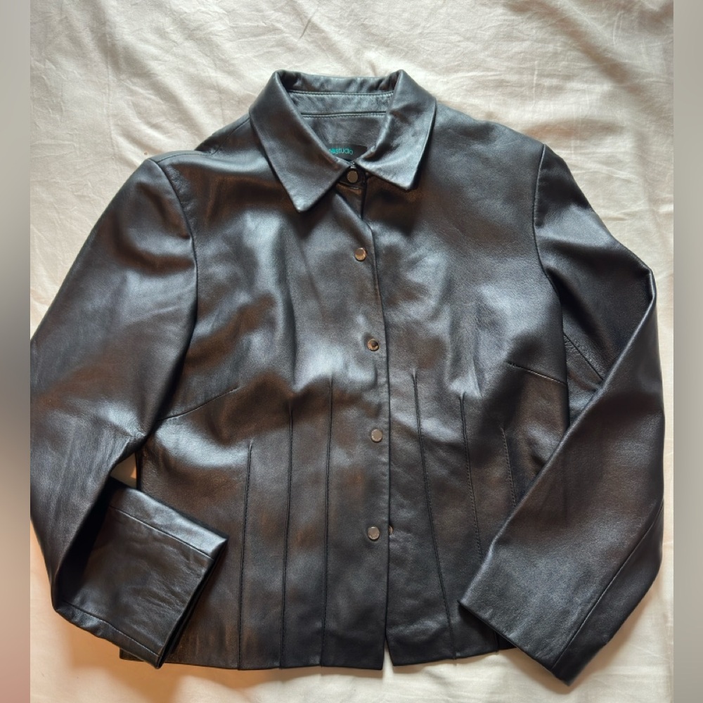 Siena Studio Black Leather Women's Jacket